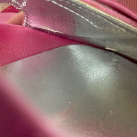 Jinny Kim Pink Satin D'Orsay Pumps 39.5 - Picture 12 of 16